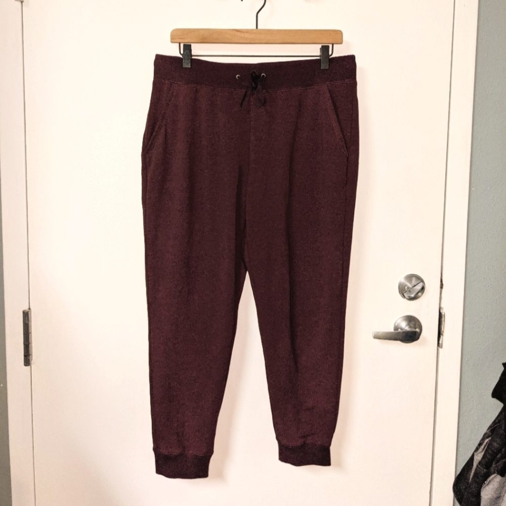 Burgundy L.L.Bean Joggers M Petite